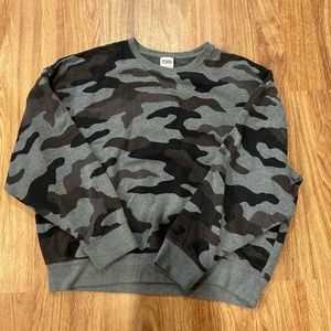 Grey camo crewneck